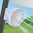 thumbnail image 1 of Ventilador magnético recargable para carrito de golf A2C con 3 velocidades, color blanco, 1 of 9
