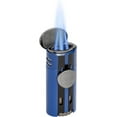 thumbnail image 4 of Xikar High Performance HP4 Diamond Quad Flame Cigar Lighter, in Attractive Gift Box, in-line Fuel Adjustment Wheel, Oversized Double EZ-View Fuel Window, Blue, 4 of 5