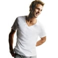 thumbnail image 1 of Hanes Men's 4-Pack FreshIQ V-Neck Shirt, White, Small, 1 of 4