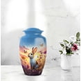 thumbnail image 6 of MUKTIVE Rabbit Sunrise Burial Urn for Human Ashes, Large Memorial Butterfly Urns for Male and Female, Flower Urns for Funeral, Blue Cremation Urn for Men & Women (1 Large, 4 Keepsake), 6 of 7