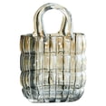 thumbnail image 1 of Glass Vase Transparent Hand Basket Living Room Flower Arrangement Creative Bag Fish Tank, 1 of 16