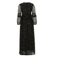 thumbnail image 6 of XUNKUSGA Dresses for Women Flared Sleeve V Neck Women's Formal Dresses Fashion Sequin Maxi Dresses for Women 2025 Stylish Simple Wedding Guest Dresses for Women S-3XL, 6 of 9