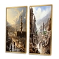 thumbnail image 3 of Designart "Hajj Pilgrimage Islam wall decor V" Islam Framed Wall Art Set Of 2 - Yellow Spiritual Frame Gallery Set For Office Decor, 3 of 6