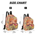 thumbnail image 2 of FORMRS Mini Backpack Purse for Women Travel Daypack Casual Shoulder Bag, Purple Abstract Floral, 2 of 7