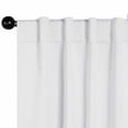 thumbnail image 2 of BNM Solid Blackout Back Tab Curtains, Set of 2, 52" x 84", Snow White, 2 of 11