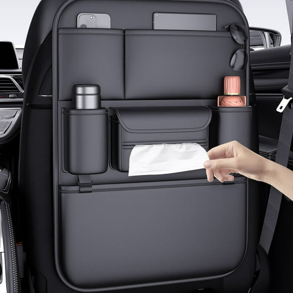 Protector para Respaldo de Asiento de Auto | Cubierta Universal de Cuero PU para Respaldo | Alfombrilla Antipateo para Asientos Traseros | Protección para Asientos Infantiles | Fácil de Limpiar