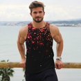 thumbnail image 5 of Rocae Colorful Sparkling for Men's Workout Tank Top Men's Running Tank Top Dry Fit Athletic Workout Tank Tops4X-Large, 5 of 9