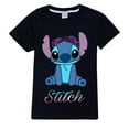 thumbnail image 1 of Camisetas con estampado de Lilo y Stitch para niños y niñas, camisetas de manga corta con cuello redondo, 1 of 1