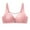 Pink, variant on Sokhug Bras for Women Printing Gathered Together Large Size Daily Underwear