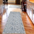 thumbnail image 2 of Geometric Decorative Rug, Neutral Colored Pastel Triangles Polygonal Art Modern Themed Art Print, Quality Carpet for Bedroom Dorm and Living Room, 6 Sizes, Dark Sea, by Ambesonne, 2 of 2