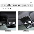 thumbnail image 2 of TINKI Front Reading Light Panel Cover Trim for Honda Pilot 2019-2022, ABS Material Automotive Inner Reading Light Frame Cover Decor Protector Accessories, 2 of 14