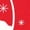 RED, variant on - Santa Circle - Men's Long Sleeve Crew Fleece Sweatshirt