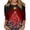 Wine, variant on Trendfront Womens Christmas Tree Graphic T Shirts Crewneck 3/4 Sleeve Sparkle Holiday Print Casual Winter Tee Tops