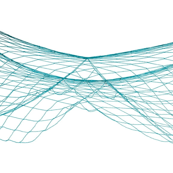 12 Pack Beistle Luau Party Fish Netting - turquoise