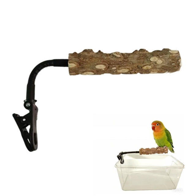 Bird Perch Stand - Adjustable & Portable Metal Parrot Stands, Movable Perch Stand Bird Training Set, for Cockatiels, Conures, Lovebirds and Medium & Small Parrots, Easy Installation