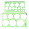 thumbnail image 2 of Rongfmy Geometric Drawings Templates Versatile for Mathematics Engineers Engineering 2Pcs, 2 of 9