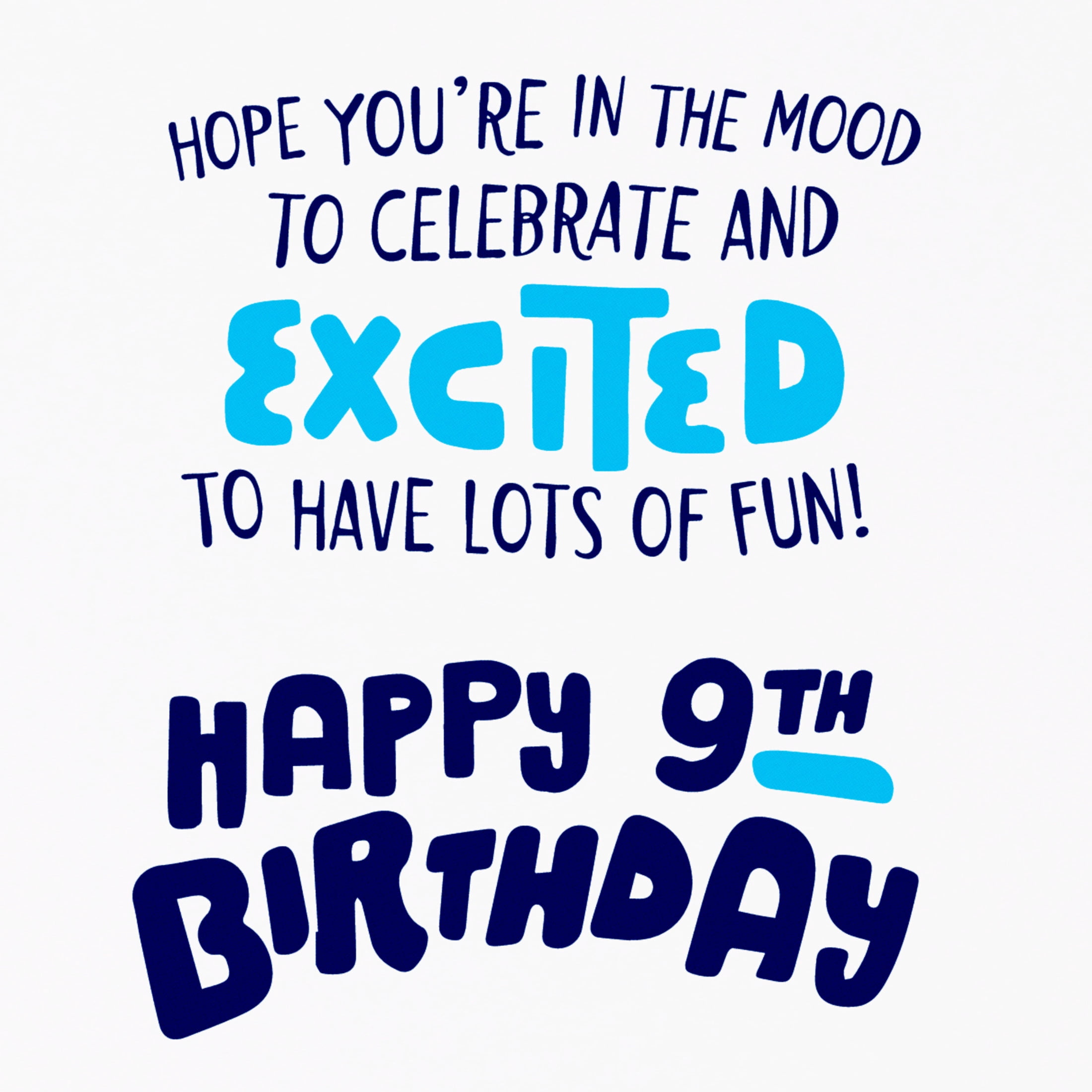 American Greetings 9th Birthday Card for Kids (Mood)