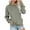 Army Green, variant on Naughtyhood Women's Fashion Solid T-shirt Loose Long Sleeves Pocket Blouse Round Neck Casual Tops Sweatshirt