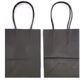 thumbnail image 4 of AZOWA Gift Bags Small Kraft Paper Bags with Handles (4.7 x 2.4 x 6 in, Black Color, 50 Pcs), 4 of 8