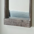 thumbnail image 4 of Danya B. Distressed Wood Framed Rectangular Wall Mirror - 28 x 12 inch, 4 of 8