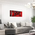 thumbnail image 3 of Hieng Gamer Canvas Wall Art for Living Room Red and Black Picture Wall Decor Gaming Ombre Office Wall Decorations Artwork Posters Geometry Square Wall Painting（Only canvas）, 3 of 6