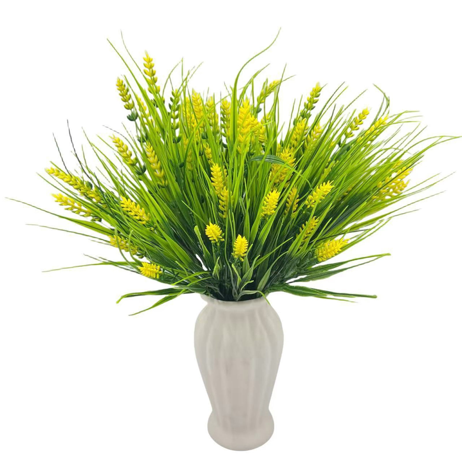 ERTZAE Faux Lavender Spray,Fade-Resistant Greenery Window Box,Balcony,Front Porch Decor,Fake Leaves,Artificial Lavender Grass Flower,Orange 13.8-Inch Outdoor Plant Garden,Patio,Hanging Planter