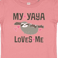 thumbnail image 4 of Inktastic My Yaya Loves Me Sloth Girls Baby T-Shirt, 4 of 5