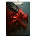 thumbnail image 2 of FMSHPON Magic Dragon Red Clipboard Hardboard Wood Nursing Clip Board and Pull for Standard A4 Letter 13x9 inches, 2 of 8