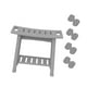 thumbnail image 4 of Banco de ducha, taburete, asiento de baño, cambiador de zapatos, regalo con estante de almacenamiento para Gris, 4 of 9