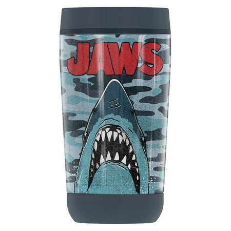

Jaws Camo Jaws GUARDIAN COLLECTION BY THERMOS Stainless Steel Travel Tumbler Vacuum insulated & Double Wall 12 oz.