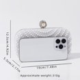 thumbnail image 5 of Jaucin Women's Pearl Clutch Wedding Bridal Pearl Evening Bag Party Clutch Wallet with Detachable Chain Shoulder Strap, 5 of 14