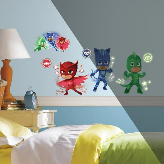 PJ Masks Peel and Stick Wall Decals with Glow