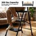 thumbnail image 6 of Alvantor 3-Step Ladder, Foldable Step Stool with Safety Lock, Anti-Slip Pedal, 300lbs Capacity, 6 of 7