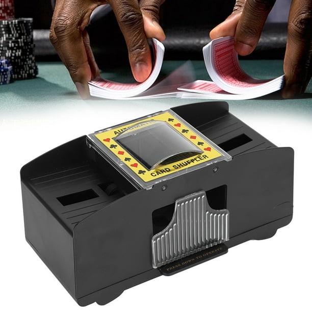 Card Shuffler, Durable Ultra-Low Noise 2-Deck Card Shuffler, pour les Personnes Âgées