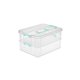 thumbnail image 1 of Sterilite 1427clr stack & carry - Caja de 2 capas, tapa transparente y asa azul, capas transparentes Sterilite Caja con asa de 2 capas Stack & Carry, 1 of 10