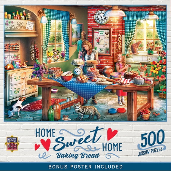 MasterPieces 500 Piece Jigsaw Puzzle for Adults - Baking Bread - 15"x21"