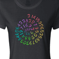 thumbnail image 4 of Inktastic Pi Day Pi Numerals in Rainbow Spiral Women's T-Shirt, 4 of 5