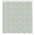 thumbnail image 3 of Ambesonne Nordic Shower Curtain, Finnish Style Bears, 69"Wx75"L, Charcoal Grey Sand Brown, 3 of 3