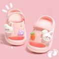 thumbnail image 5 of kpoplk Kids Cloud Slides Boys Girls Pillow Slippers – Slip-On Slide Sandals, Summer Beach Pool Shoes, Indoor and Outdoor(Pink,5.5), 5 of 7