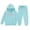 Light Blue, variant on GobdXE Kids Girls 2 Piece Tracksuit Soft Textured Bow Print Hoodie Jogger Pants Winter Warm Daily Clothing Set 4-5 Years,Green