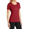 thumbnail image 4 of Mafoose Women's Heather Contender Scoop Neck Tee Pink Scarlet Heather X-Large, 4 of 5