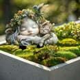 thumbnail image 6 of Bohemian Fairy Flower Pot Decoration,Fairy Garden Stakes,Fairy Garden Accessories Outdoor,Fairy Garden Stakes Flat Decor,Fairy Garden Stake Decor,Elf Statue Decoration for Outdoor Yard Lawn Pot Plant, 6 of 8
