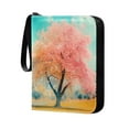 thumbnail image 2 of Game Card Storage Bag Collectible Trading Card Albums The 4-Pocket Card Binder With 50-Page Sleeve Can Hold 400 Game Cards Spring Tree Scene, 2 of 6