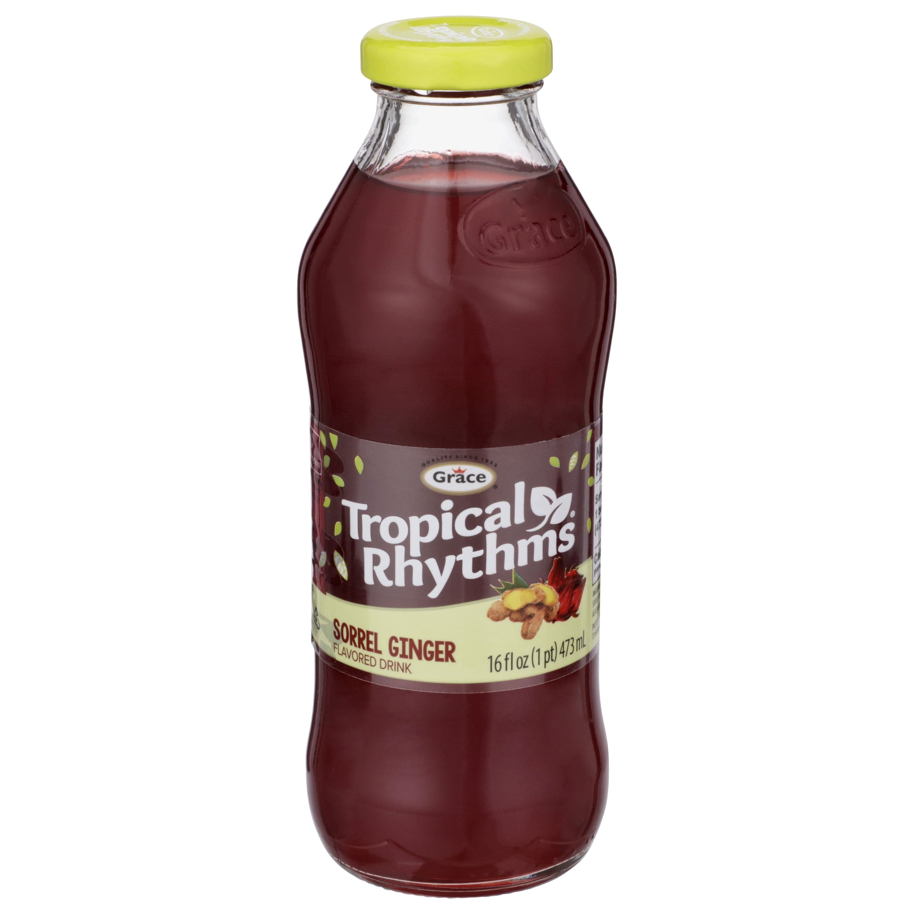 (5 pack) Grace Tropical Rhythms Sorrel Ginger Drink, 16 fl oz