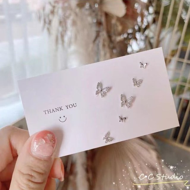 Pendientes De Plata De Oro Para Las Mujeres De La Mariposa De Cristal Estrella Del Corazón Flor De Camelia Arco Earring Set Para El Mejor Amigo Accesorios De Joyería