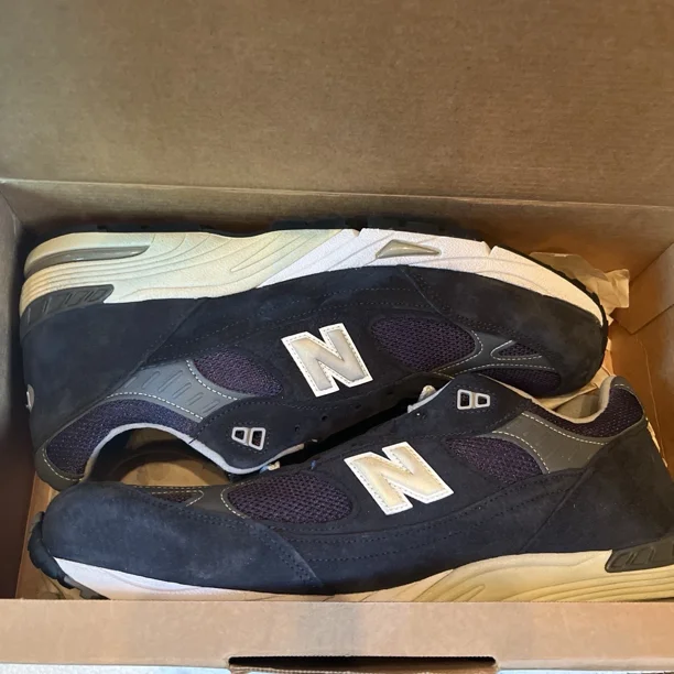 New Balance Navy M991NV Vintage 2005 Sneakers Size 12 2E Made In USA