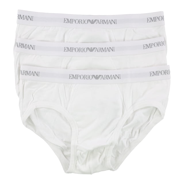 Calzoncillos de algodón Armani para hombre paquete de 3 color blanco grande