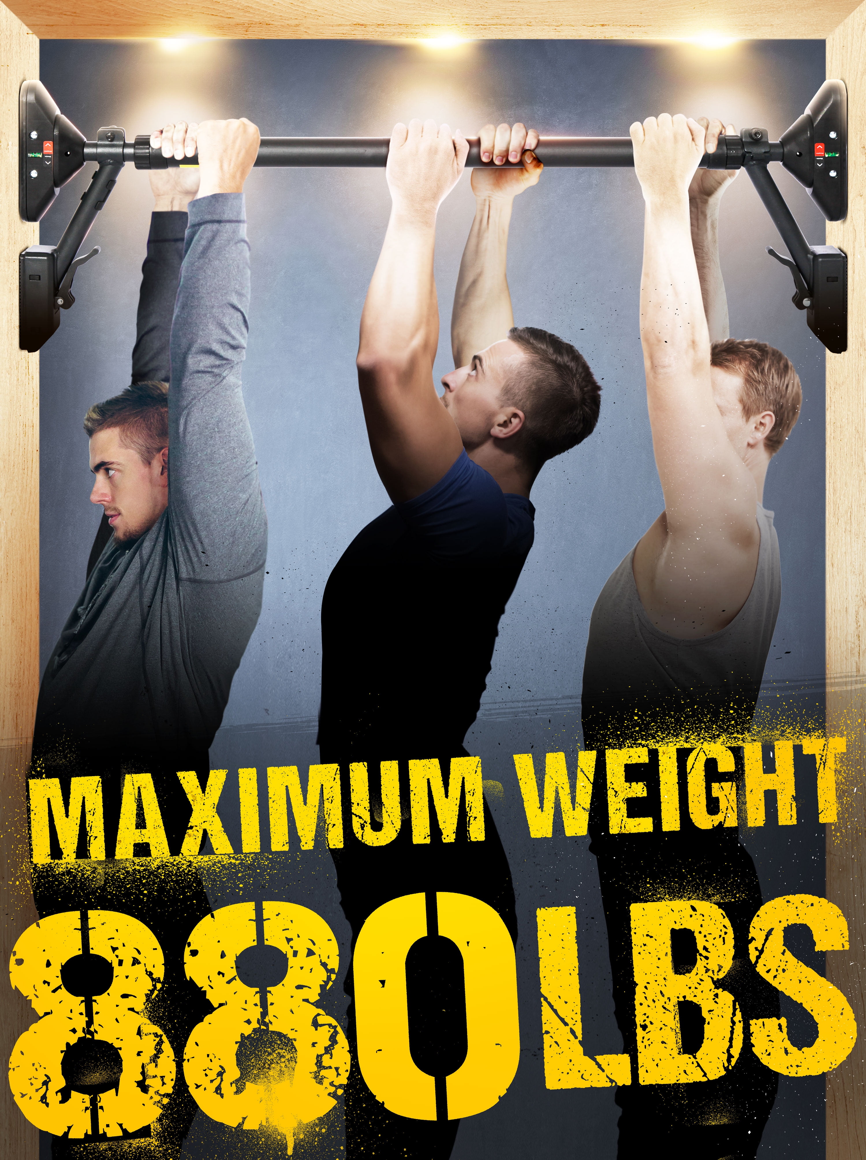Pull Up Bar, E-Jet Sport, Chin up Bar Upper Body Workout, Two-Way Support Fitness Training Equipment