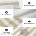 thumbnail image 6 of Cream Striped Outdoor Rug for Patio/Deck/Porch, Non-Slip Large Area Rug 5 x 7 Ft, Farmhouse Vintage Brown Stripes Indoor Outdoor Rugs Washable Area Rugs, Reversible Camping Rug Carpet Runner, 6 of 8