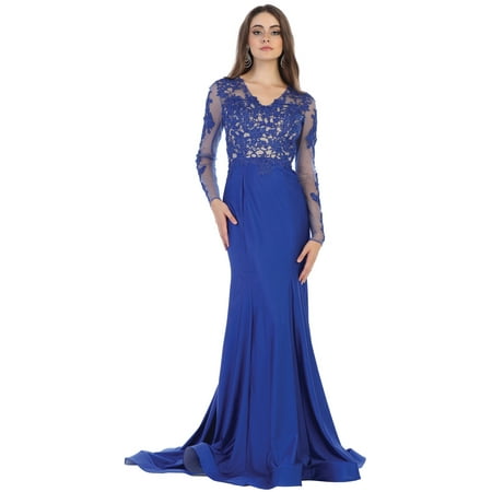 SALE! PROM LONG SLEEVE DESIGNER GOWN